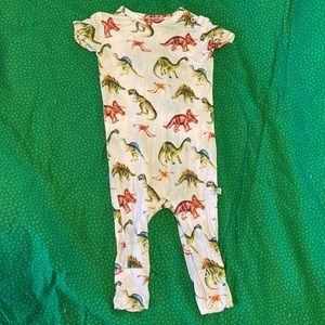 Posh peanut short sleeve sleep romper, 6-9 month sleep romper